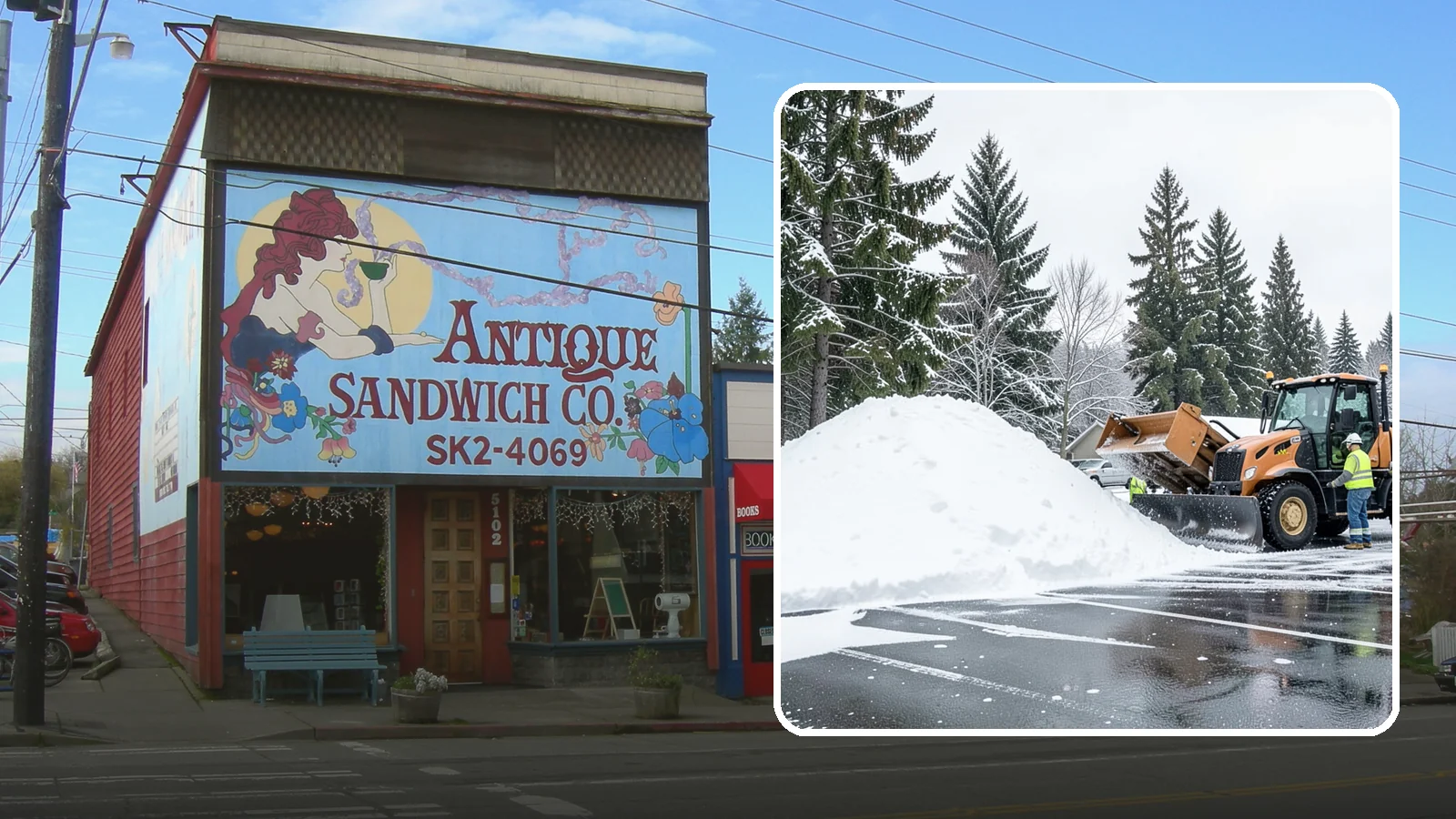 Parking Lot Snow Hauling in Ruston, Pierce County, WA - When wet Cascade snow piles higher than your lot can hold, we haul it off-site to reclaim your stalls.