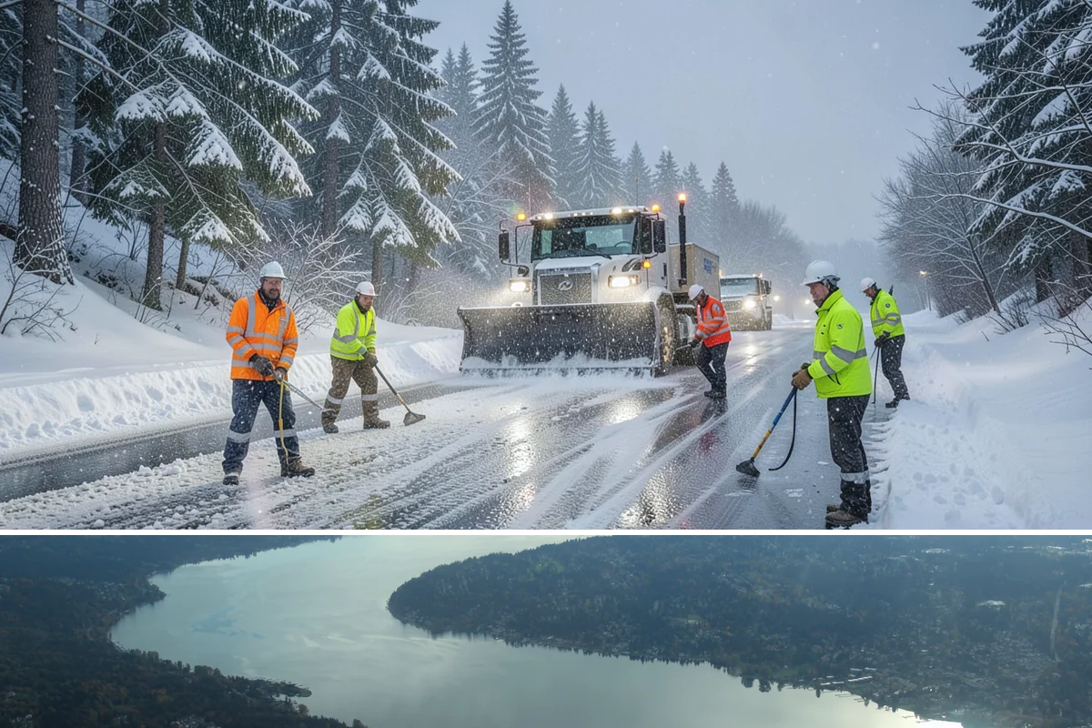Parking Lot Snow Hauling in Sammamish, King County, WA - Hauling is needed after heavy or repeated storms, most often in January and February.