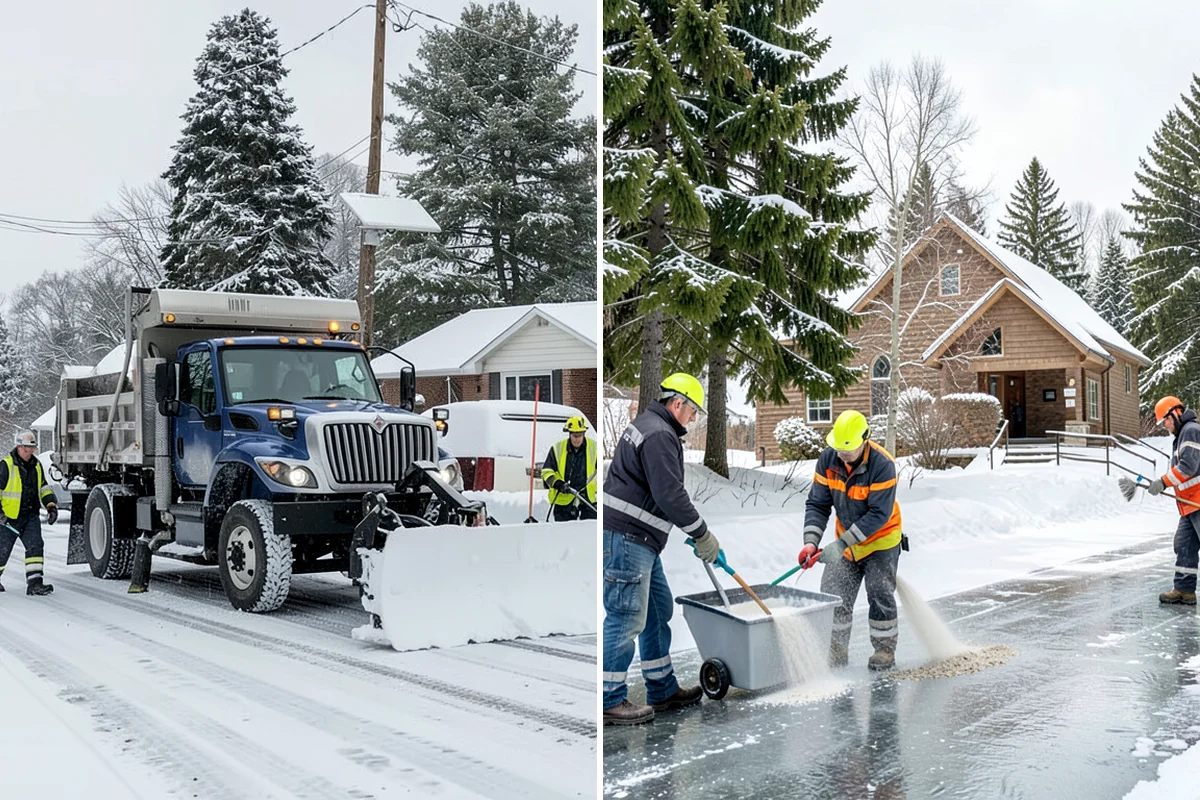 Parking Lot Snow Hauling in SeaTac, King County, WA - We assess pile volume and available loading access