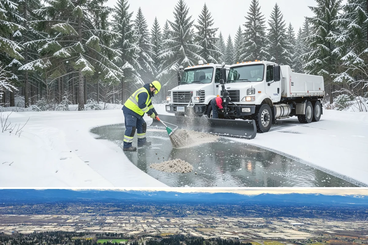 Parking Lot Snow Hauling in SeaTac, King County, WA - Hauling is needed after heavy or repeated storms, most often in January and February.