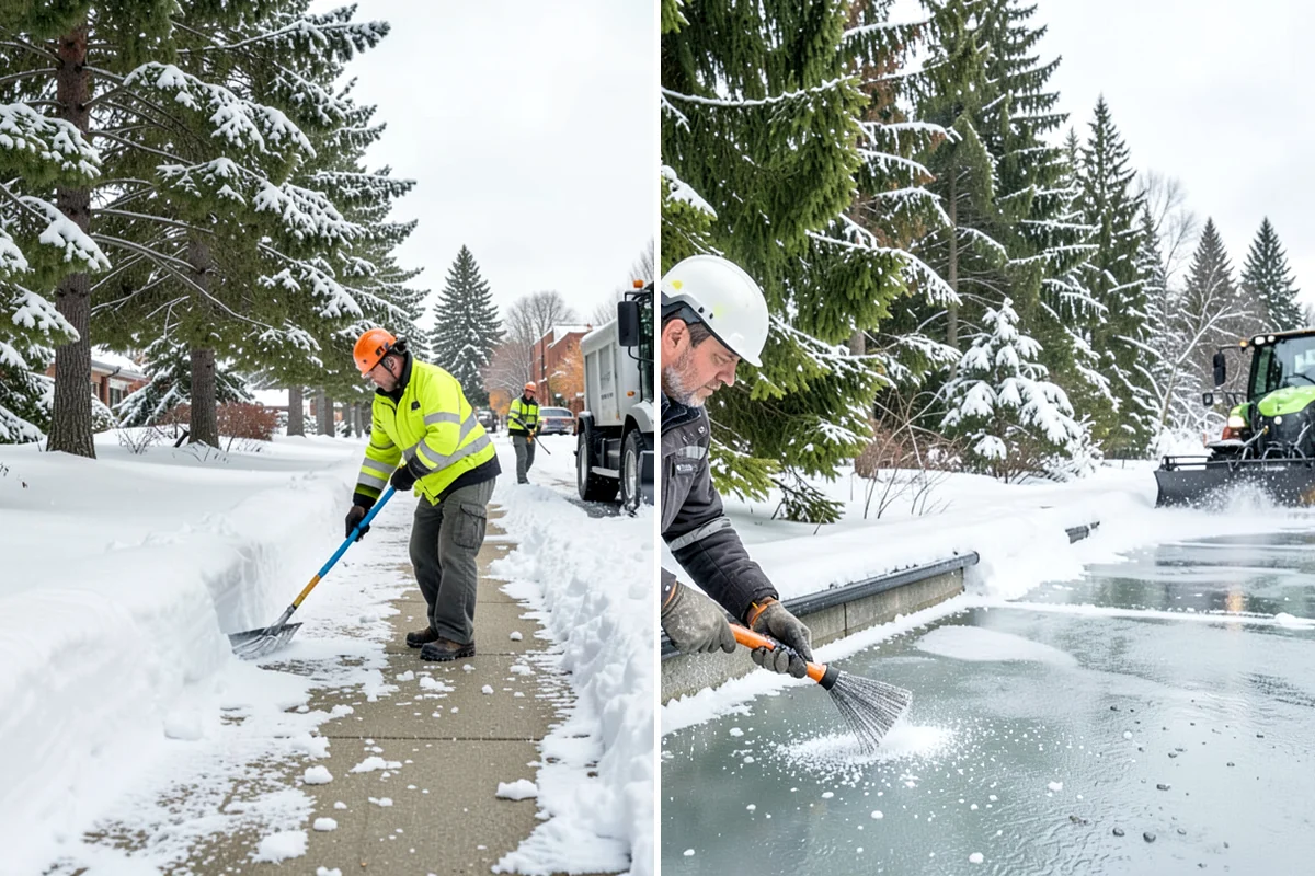 Parking Lot Snow Hauling in Seattle, King County, WA - We assess pile volume and available loading access