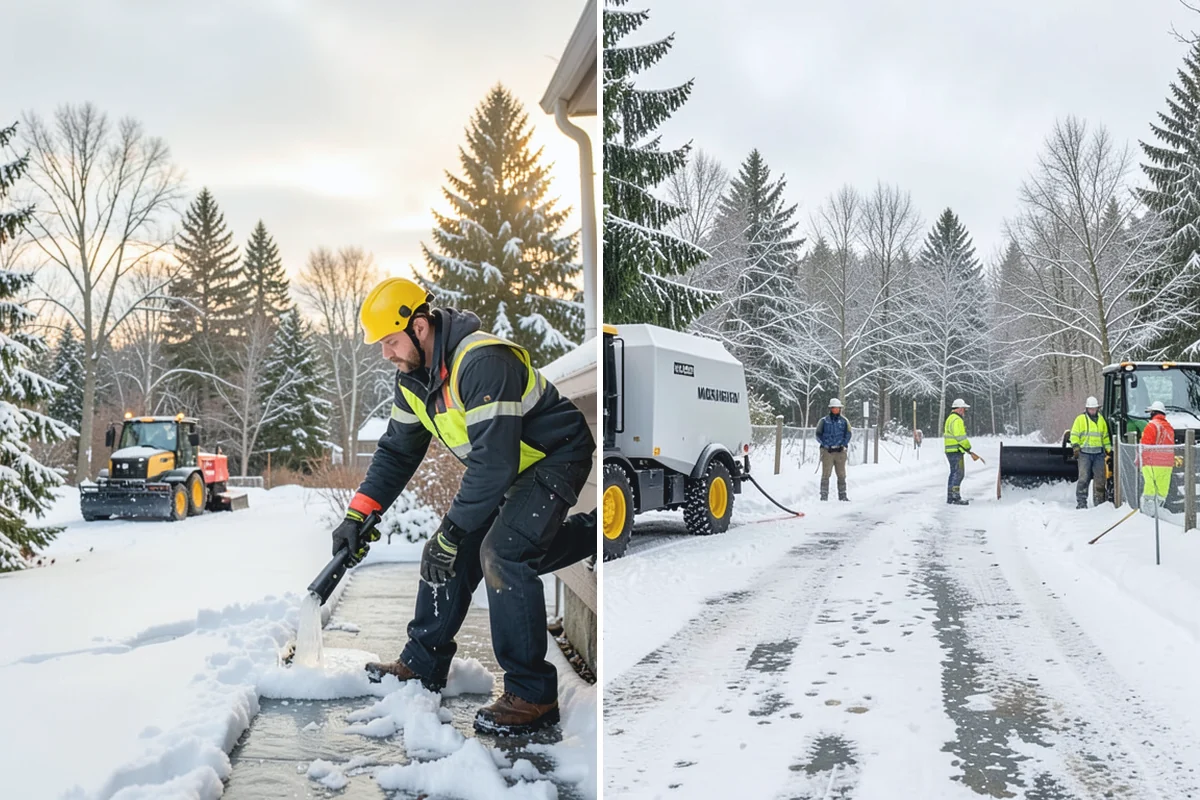 Parking Lot Snow Hauling in South Prairie, Pierce County, WA - We assess pile volume and available loading access