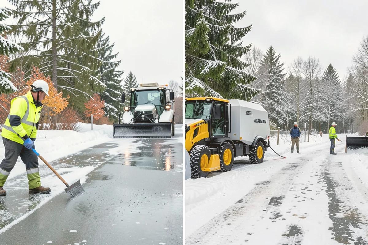 Parking Lot Snow Hauling in Stanwood, Snohomish County, WA - We assess pile volume and available loading access