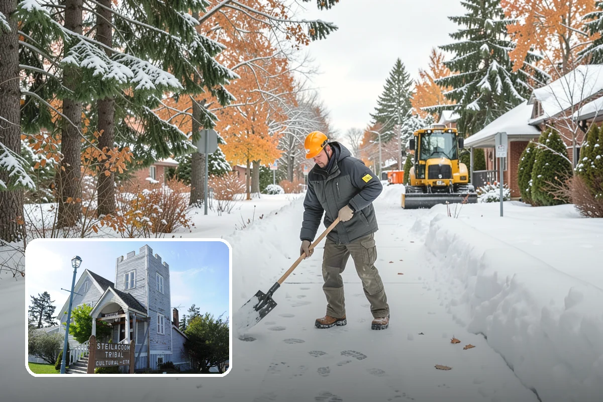 Parking Lot Snow Hauling in Steilacoom, Pierce County, WA - Recovers stalls lost to oversized piles