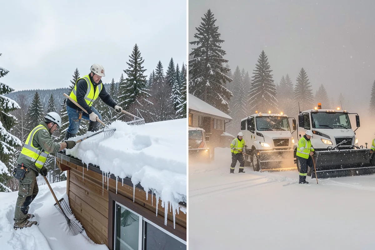 Parking Lot Snow Hauling in Sumner, Pierce County, WA - We assess pile volume and available loading access
