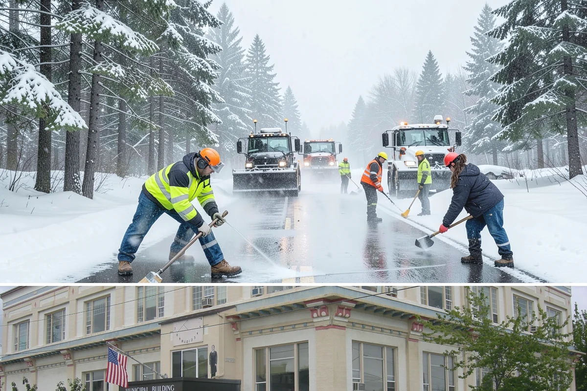 Parking Lot Snow Relocation in Anacortes, Skagit County, WA - Relocation runs throughout the snow season whenever storms fill your primary piles.