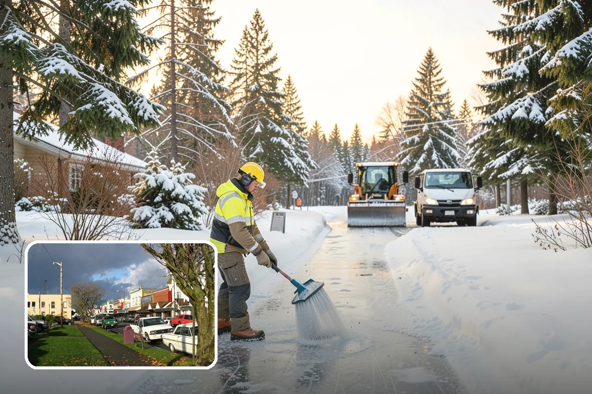 Parking Lot Snow Relocation in Arlington, Snohomish County, WA - Keeps stalls and aisles open