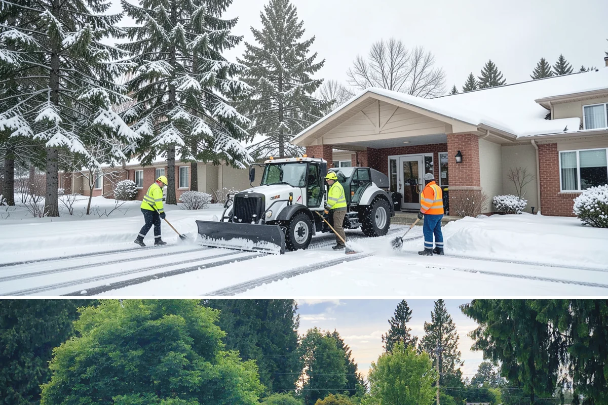 Parking Lot Snow Relocation in Bonney Lake, Pierce County, WA - Relocation runs throughout the snow season whenever storms fill your primary piles.