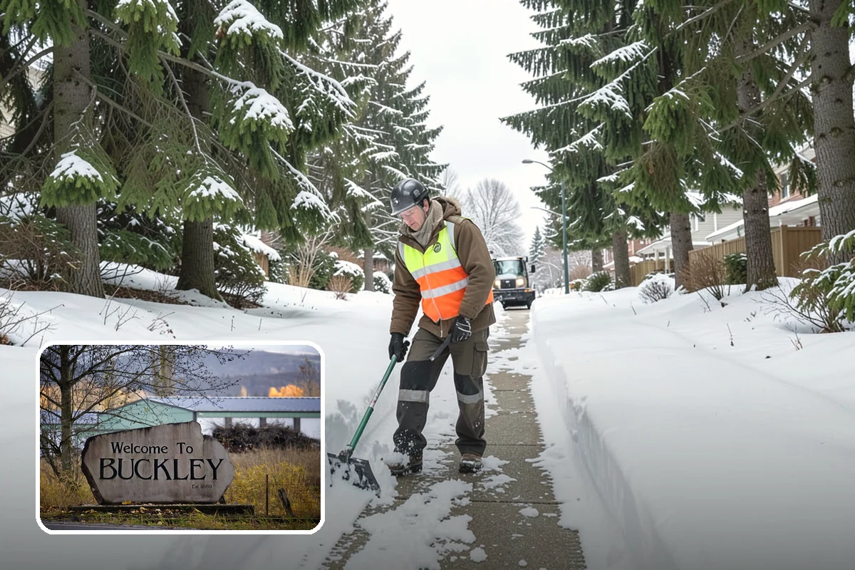 Parking Lot Snow Relocation in Buckley, Pierce County, WA - Keeps stalls and aisles open