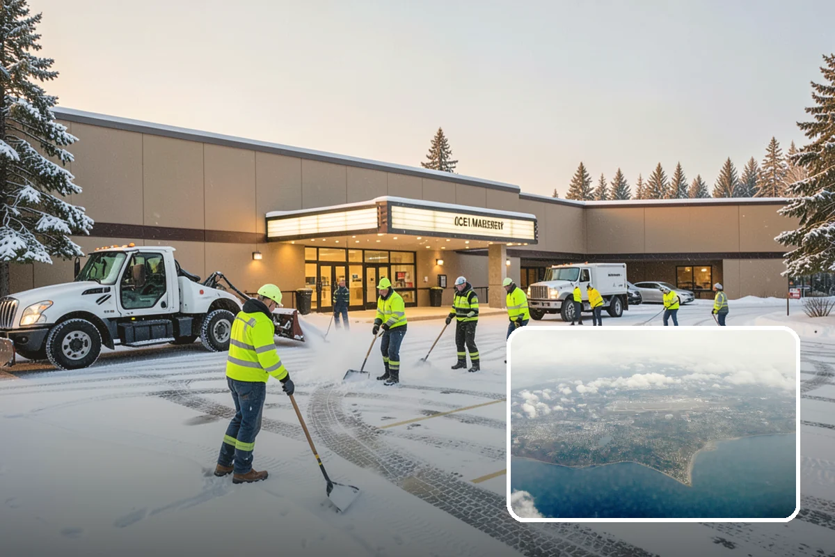 Parking Lot Snow Relocation in Burien, King County, WA - Keeps stalls and aisles open