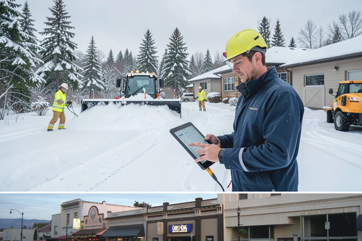 Parking Lot Snow Relocation in Burlington, Skagit County, WA - Relocation runs throughout the snow season whenever storms fill your primary piles.
