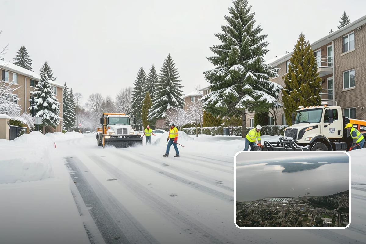 Parking Lot Snow Relocation in Des Moines, King County, WA - Keeps stalls and aisles open