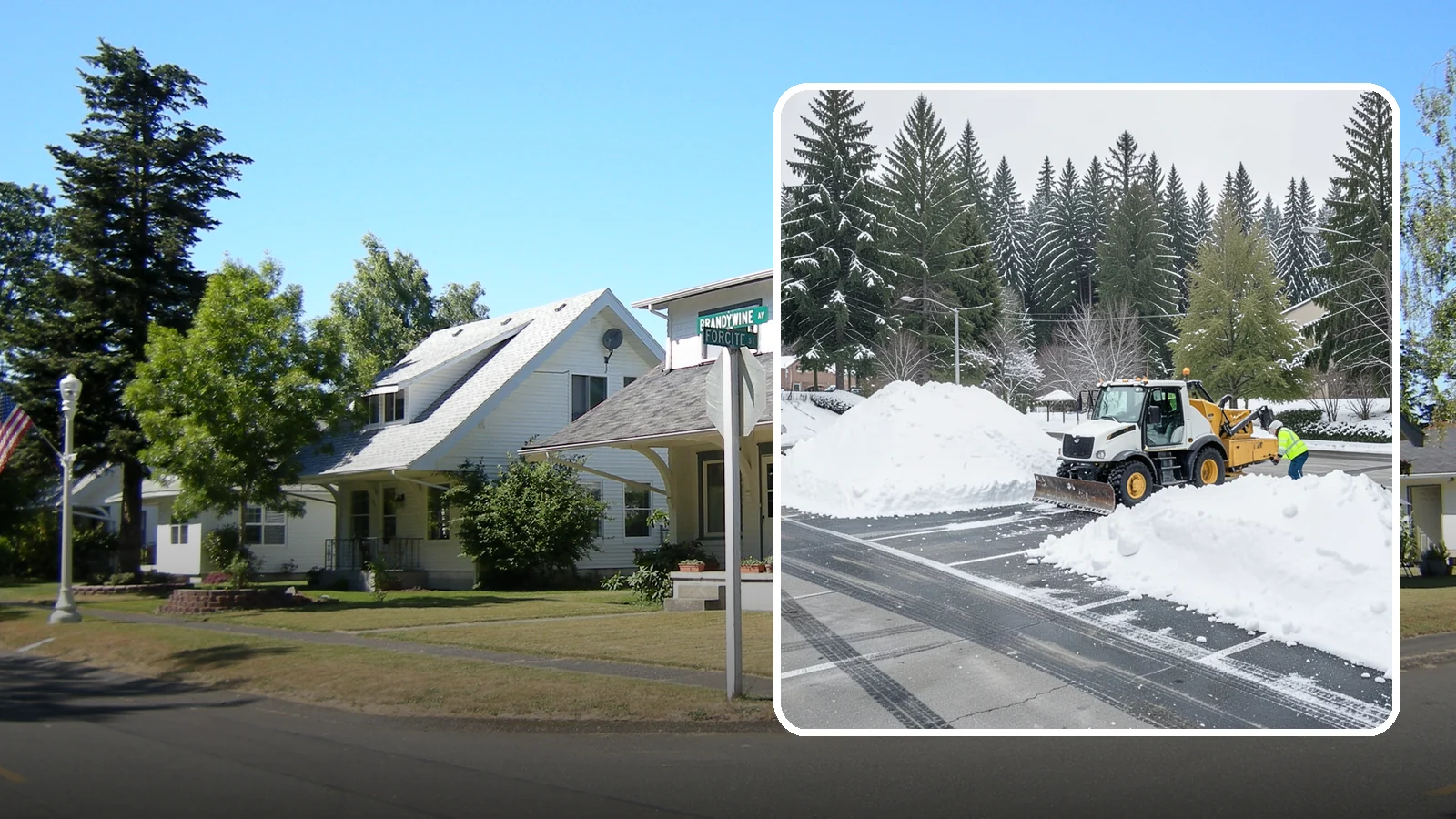 Parking Lot Snow Relocation in DuPont, Pierce County, WA - We reposition plowed snow into out-of-the-way piles so your lot stays open and safe.