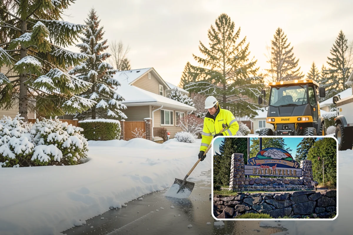 Parking Lot Snow Relocation in Eatonville, Pierce County, WA - Keeps stalls and aisles open