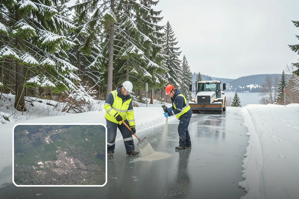 Parking Lot Snow Relocation in Enumclaw, King County, WA - Keeps stalls and aisles open
