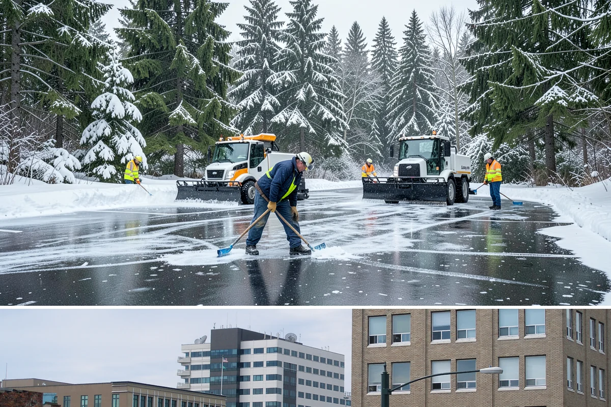 Parking Lot Snow Relocation in Everett, Snohomish County, WA - Relocation runs throughout the snow season whenever storms fill your primary piles.