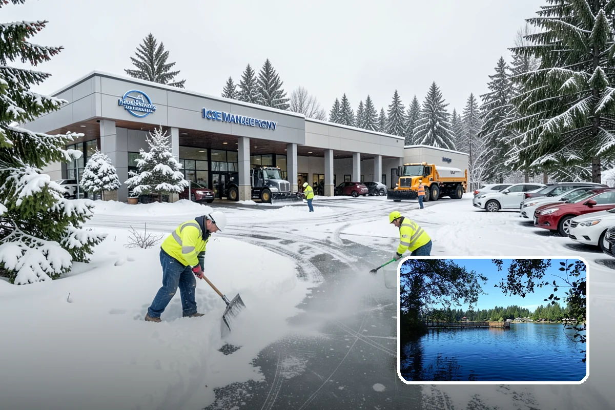 Parking Lot Snow Relocation in Federal Way, King County, WA - Keeps stalls and aisles open