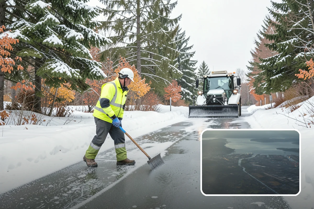 Parking Lot Snow Relocation in Fife, Pierce County, WA - Keeps stalls and aisles open