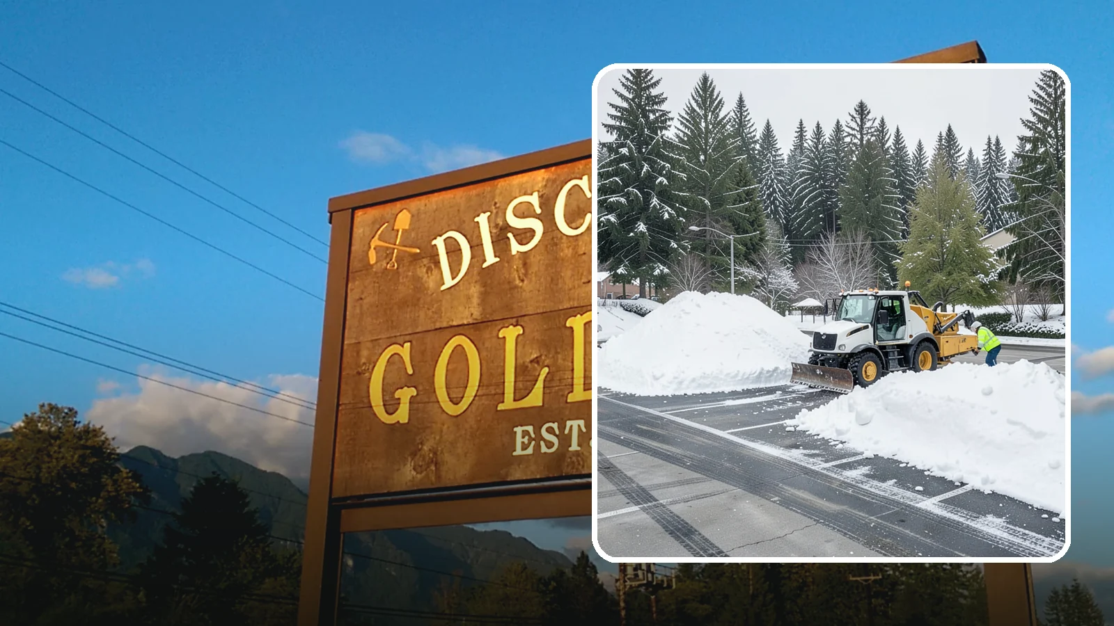 Parking Lot Snow Relocation in Gold Bar, Snohomish County, WA - We reposition plowed snow into out-of-the-way piles so your lot stays open and safe.