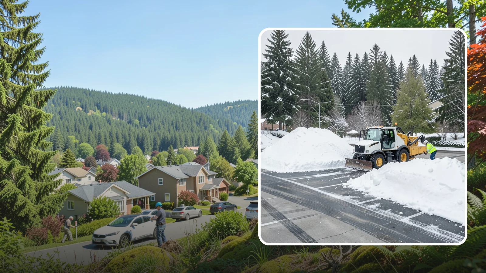 Parking Lot Snow Relocation in Index, Snohomish County, WA - We reposition plowed snow into out-of-the-way piles so your lot stays open and safe.