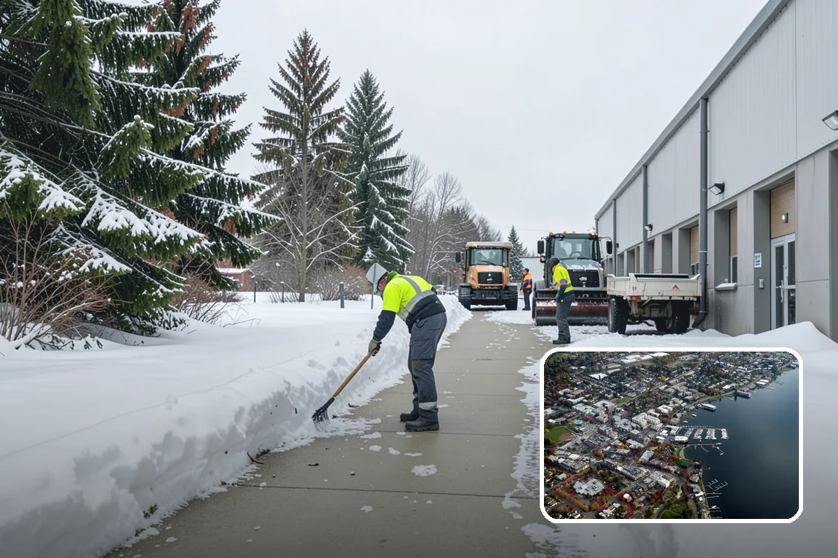 Parking Lot Snow Relocation in Kirkland, King County, WA - Keeps stalls and aisles open