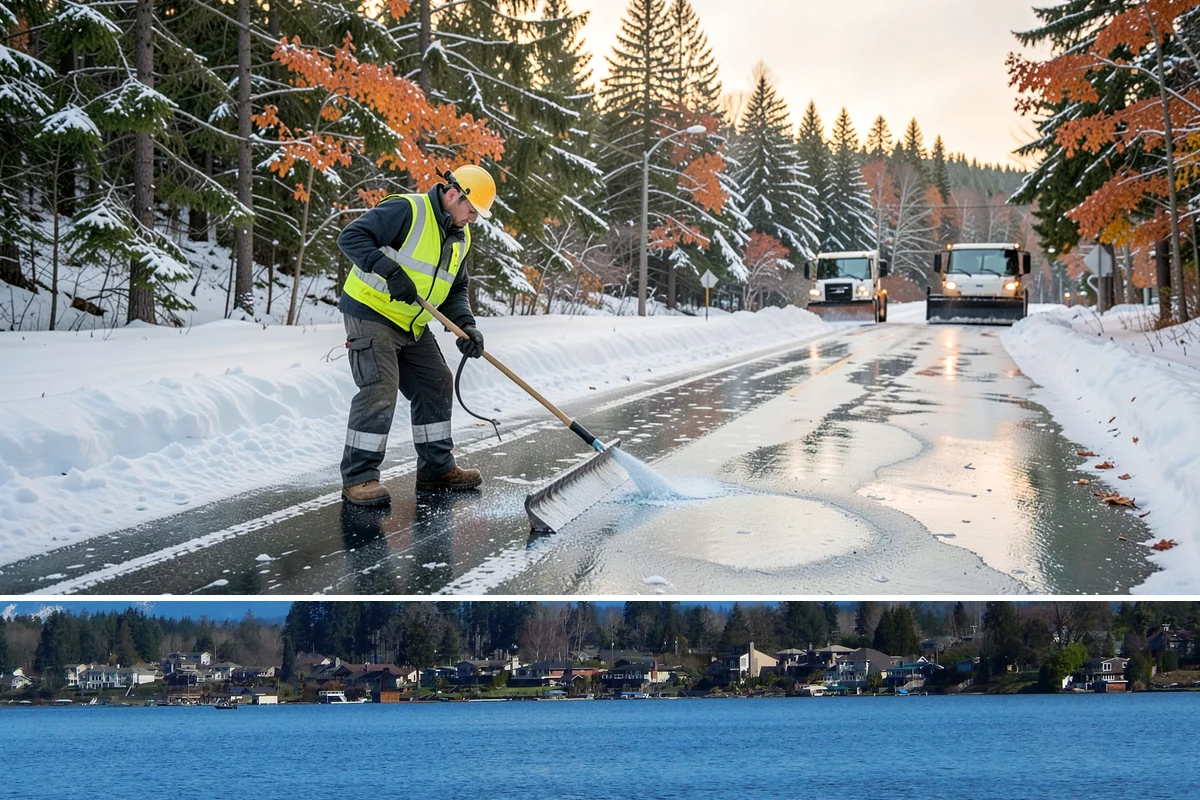 Parking Lot Snow Relocation in Lake Stevens, Snohomish County, WA - Relocation runs throughout the snow season whenever storms fill your primary piles.