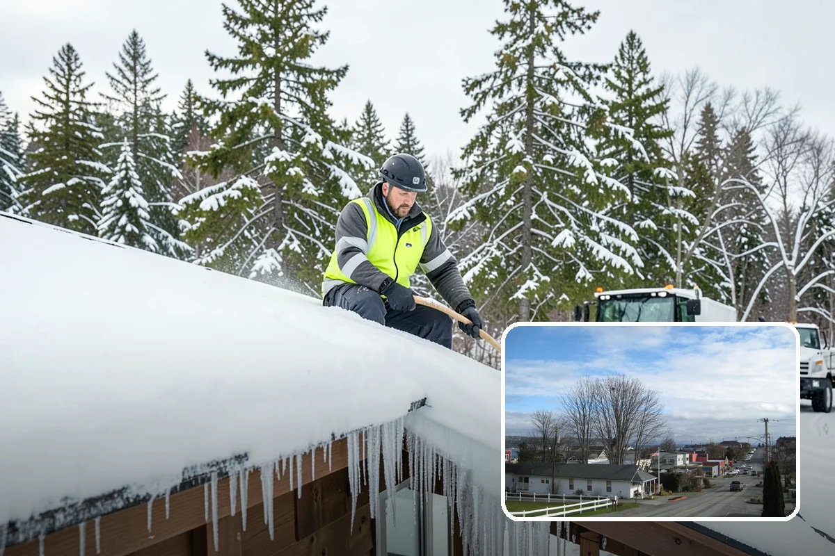 Parking Lot Snow Relocation in Langley, Island County, WA - Keeps stalls and aisles open
