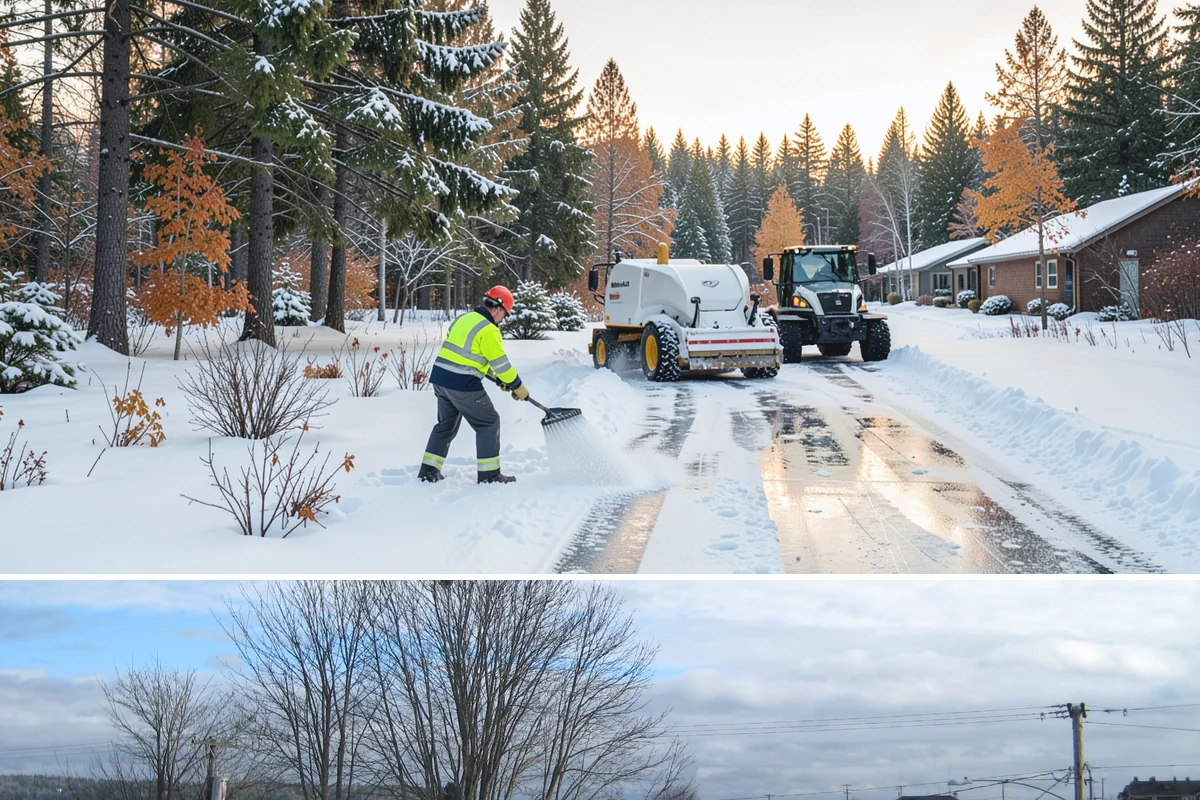 Parking Lot Snow Relocation in Langley, Island County, WA - Relocation runs throughout the snow season whenever storms fill your primary piles.