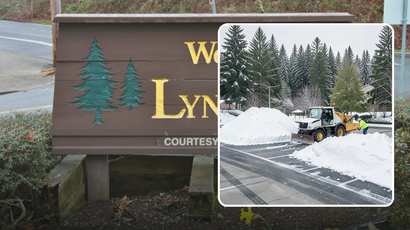 Parking Lot Snow Relocation in Lynnwood, Snohomish County, WA - We reposition plowed snow into out-of-the-way piles so your lot stays open and safe.