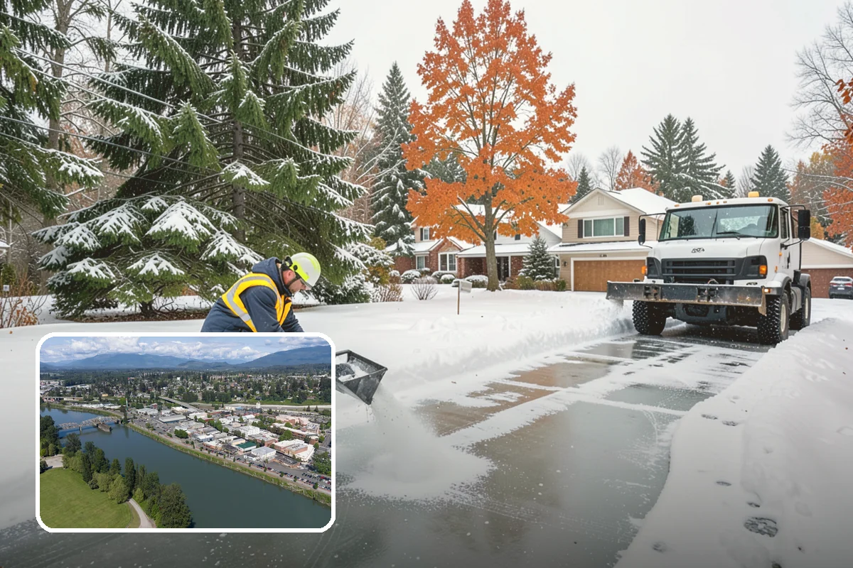 Parking Lot Snow Relocation in Mount Vernon, Skagit County, WA - Keeps stalls and aisles open