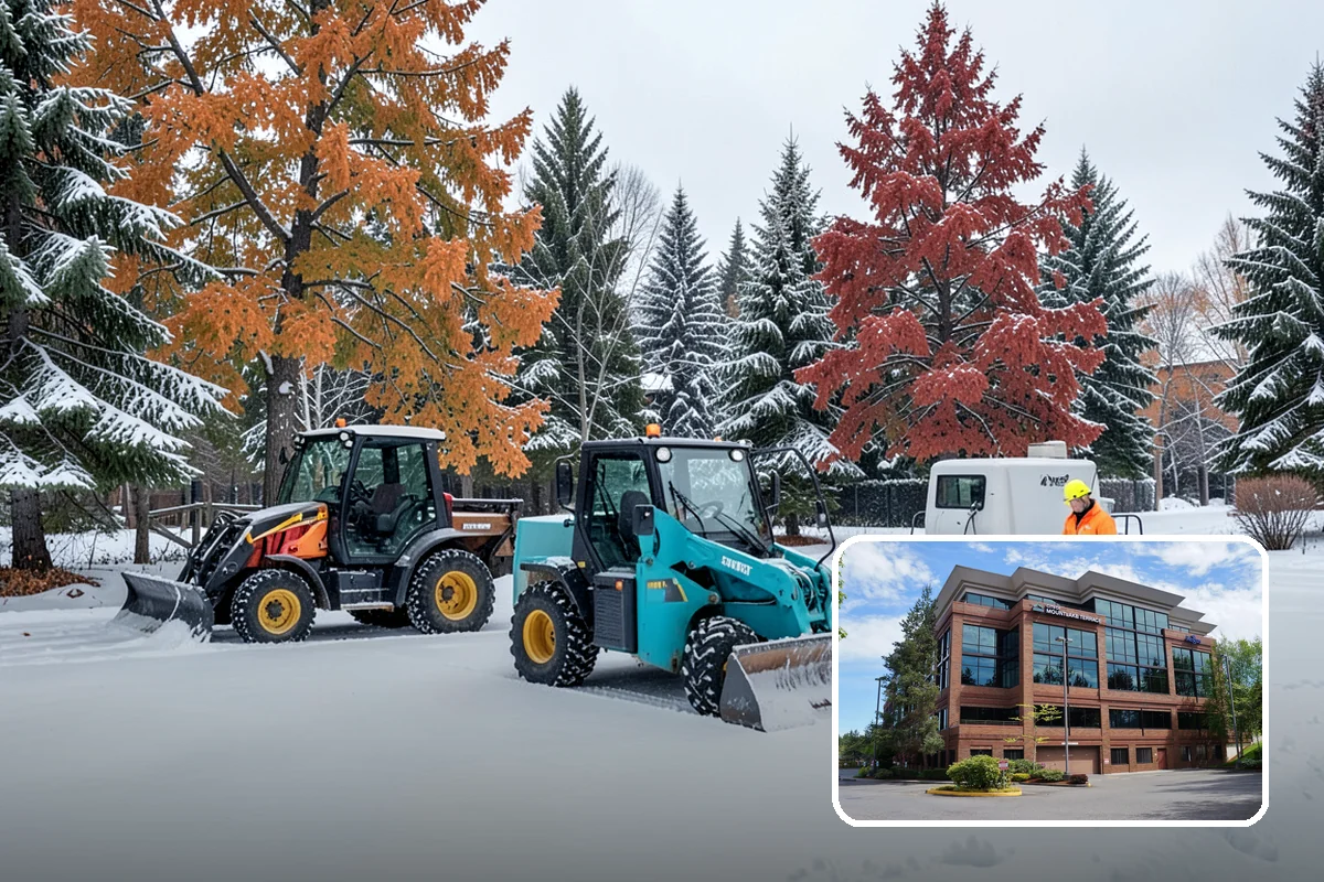 Parking Lot Snow Relocation in Mountlake Terrace, Snohomish County, WA - Keeps stalls and aisles open