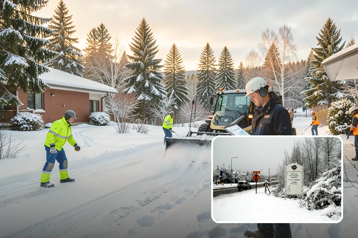 Parking Lot Snow Relocation in Newcastle, King County, WA - Keeps stalls and aisles open