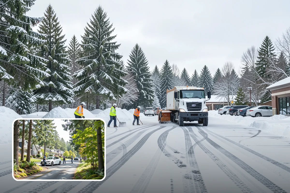 Parking Lot Snow Relocation in Normandy Park, King County, WA - Keeps stalls and aisles open