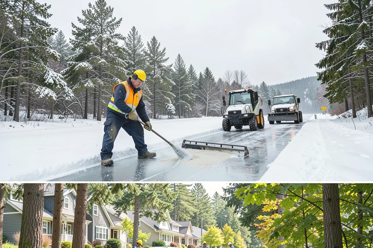 Parking Lot Snow Relocation in Normandy Park, King County, WA - Relocation runs throughout the snow season whenever storms fill your primary piles.