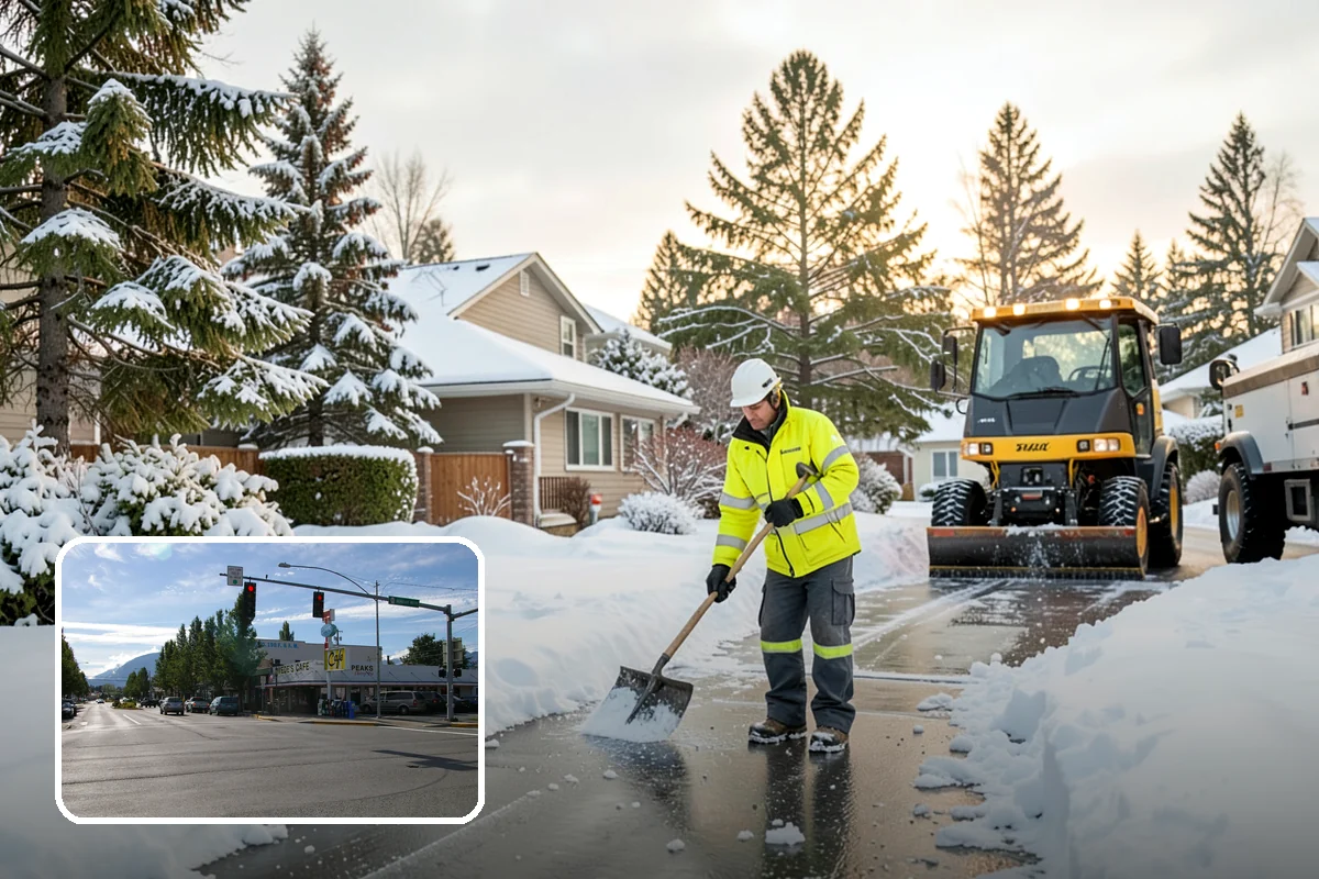 Parking Lot Snow Relocation in North Bend, King County, WA - Keeps stalls and aisles open