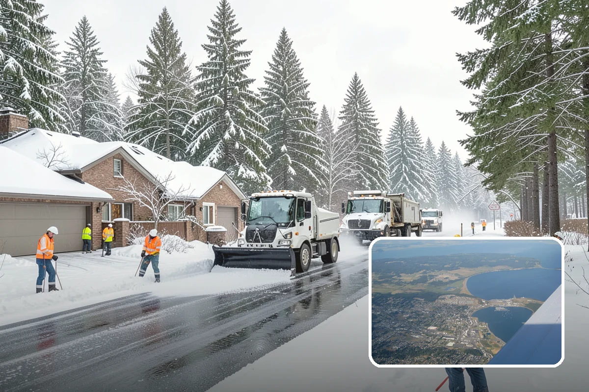 Parking Lot Snow Relocation in Oak Harbor, Island County, WA - Keeps stalls and aisles open