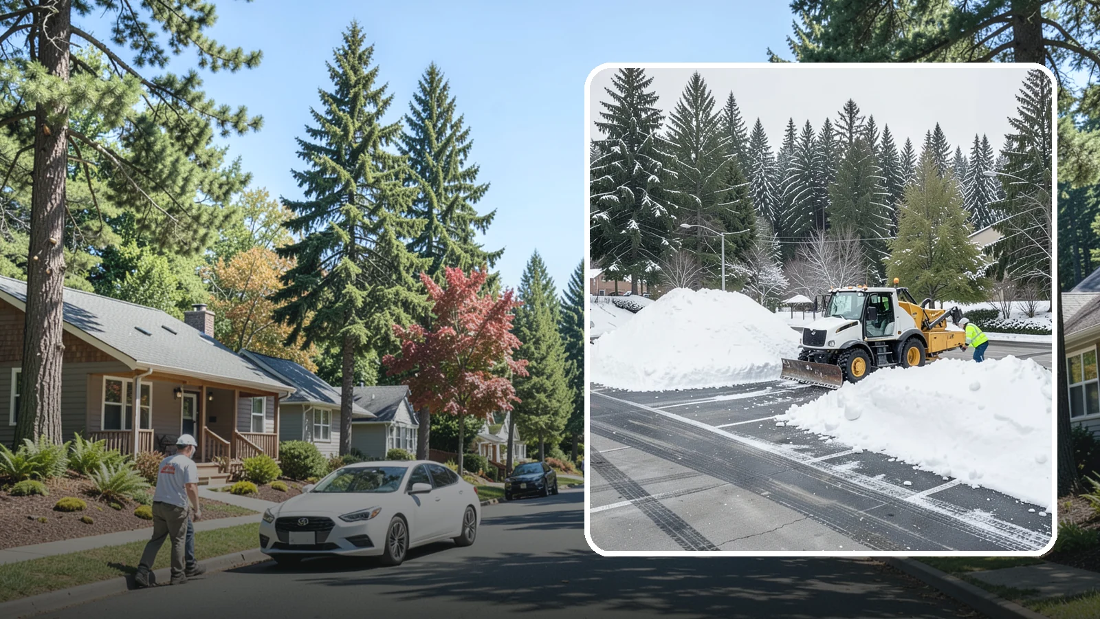 Parking Lot Snow Relocation in Orting, Pierce County, WA - We reposition plowed snow into out-of-the-way piles so your lot stays open and safe.