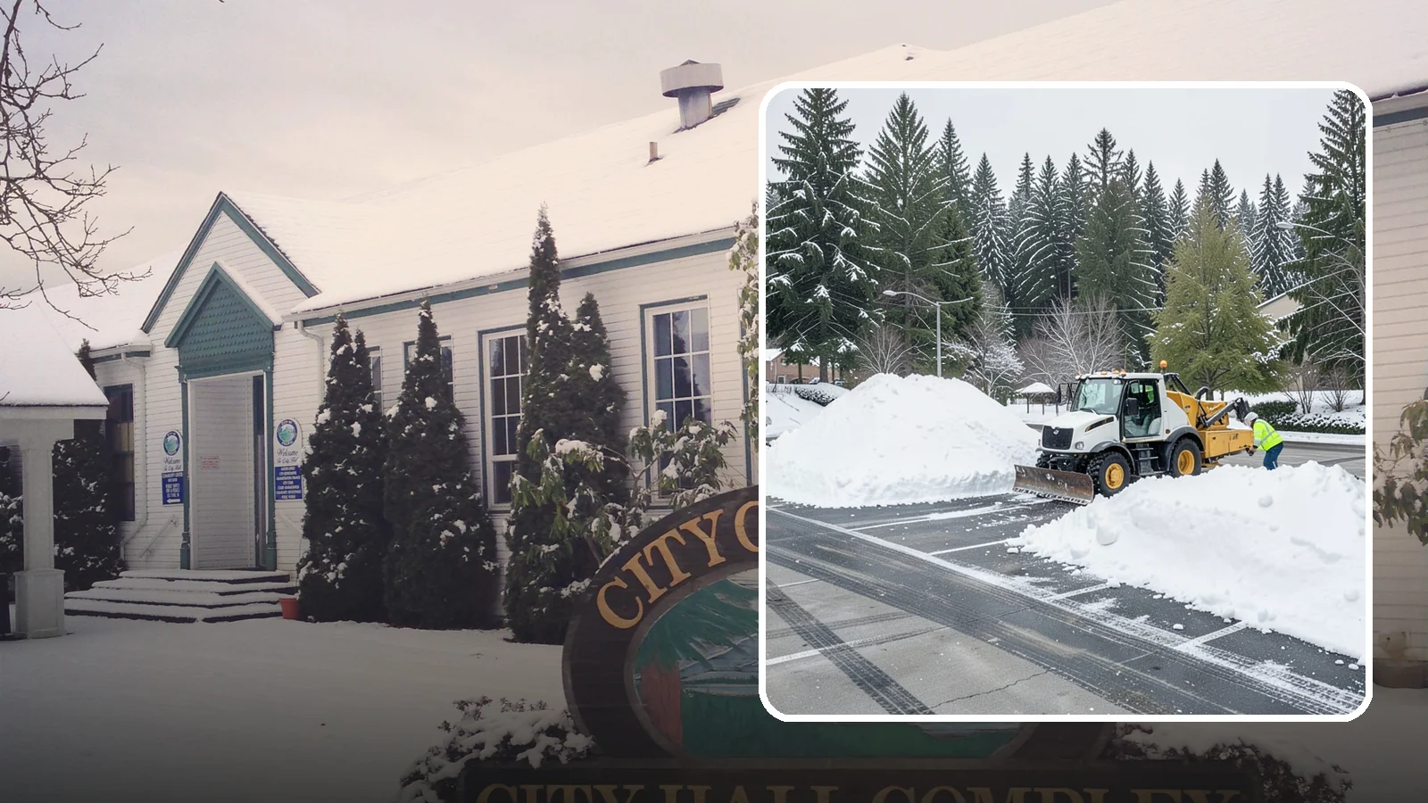 Parking Lot Snow Relocation in Pacific, King County, WA - We reposition plowed snow into out-of-the-way piles so your lot stays open and safe.