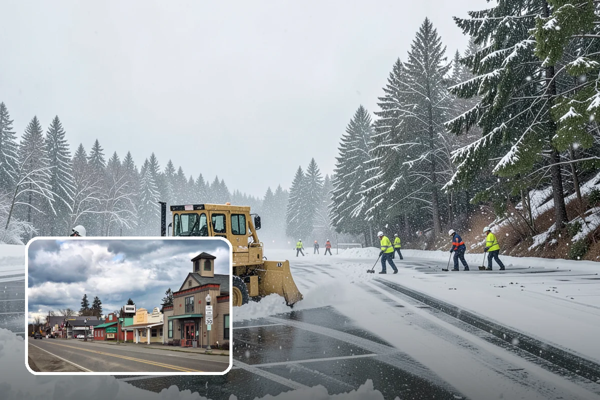 Parking Lot Snow Relocation in Roy, Pierce County, WA - Keeps stalls and aisles open
