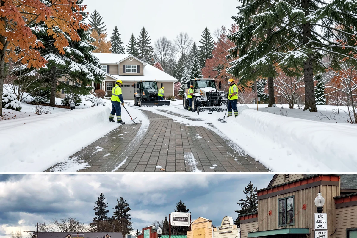 Parking Lot Snow Relocation in Roy, Pierce County, WA - Relocation runs throughout the snow season whenever storms fill your primary piles.