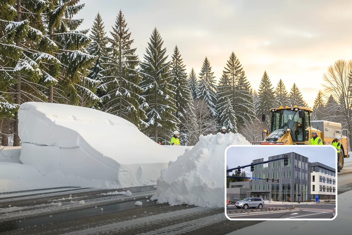 Parking Lot Snow Relocation in Shoreline, King County, WA - Keeps stalls and aisles open