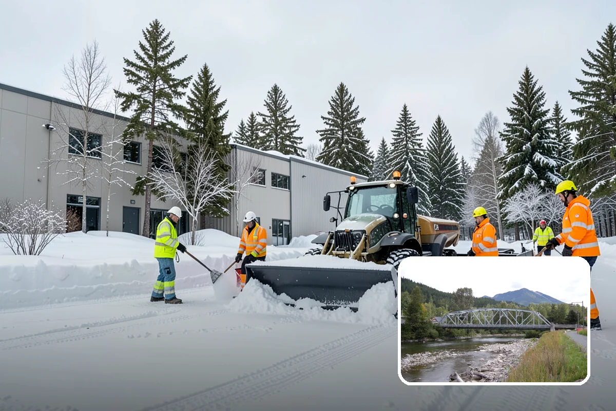 Parking Lot Snow Relocation in Skykomish, King County, WA - Keeps stalls and aisles open