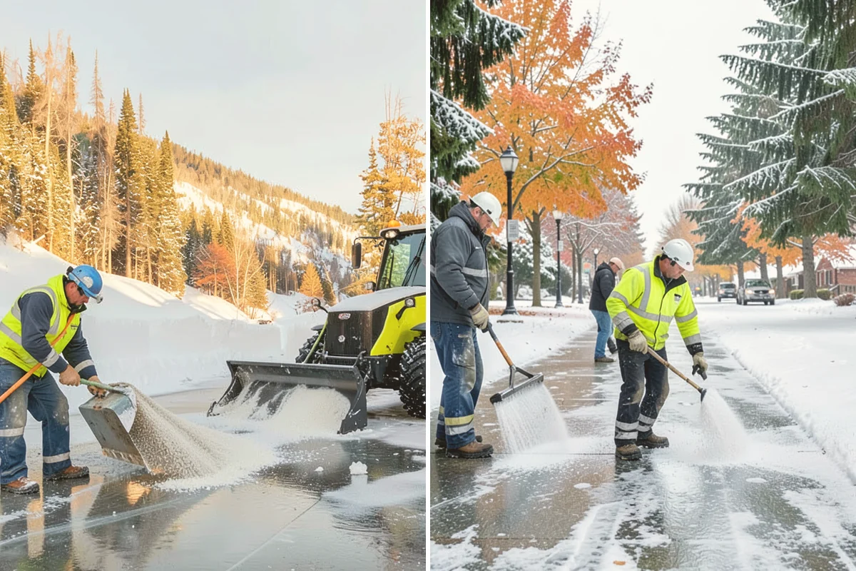 Parking Lot Snow Relocation in Snohomish, Snohomish County, WA - We designate stacking corners during the pre-season walk