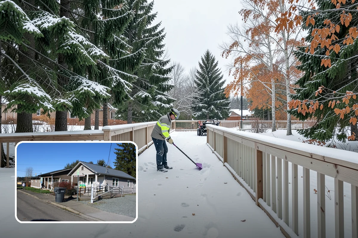Parking Lot Snow Relocation in South Prairie, Pierce County, WA - Keeps stalls and aisles open