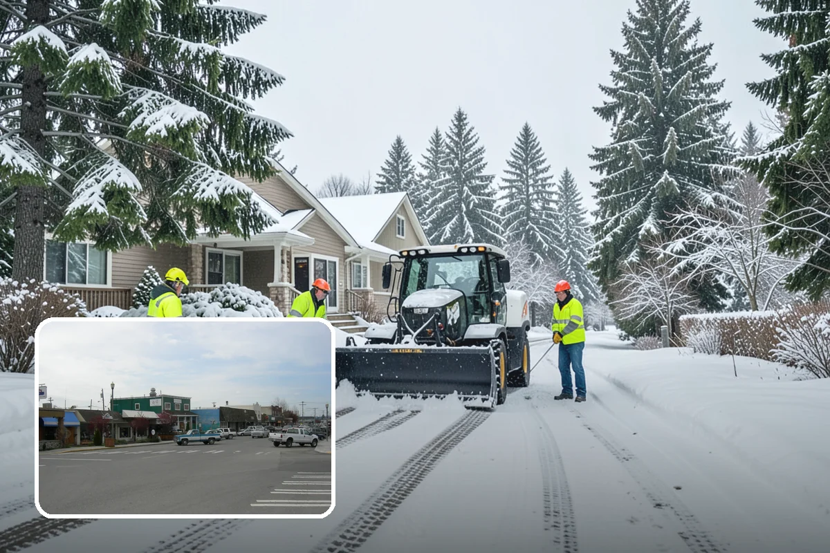Parking Lot Snow Relocation in Stanwood, Snohomish County, WA - Keeps stalls and aisles open