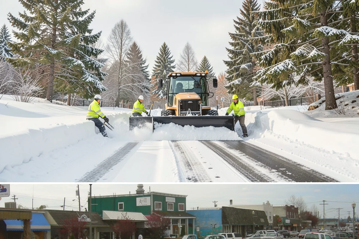 Parking Lot Snow Relocation in Stanwood, Snohomish County, WA - Relocation runs throughout the snow season whenever storms fill your primary piles.