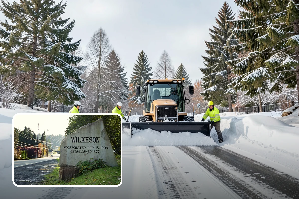 Parking Lot Snow Relocation in Wilkeson, Pierce County, WA - Keeps stalls and aisles open
