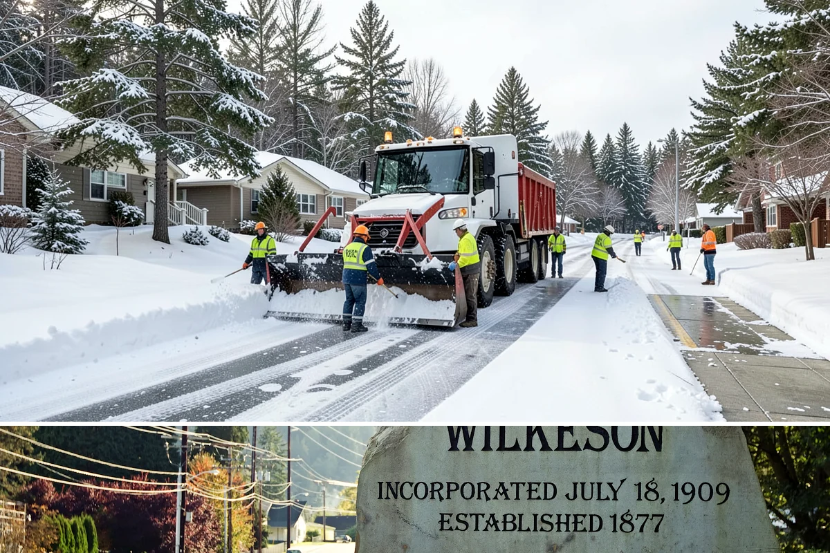 Parking Lot Snow Relocation in Wilkeson, Pierce County, WA - Relocation runs throughout the snow season whenever storms fill your primary piles.