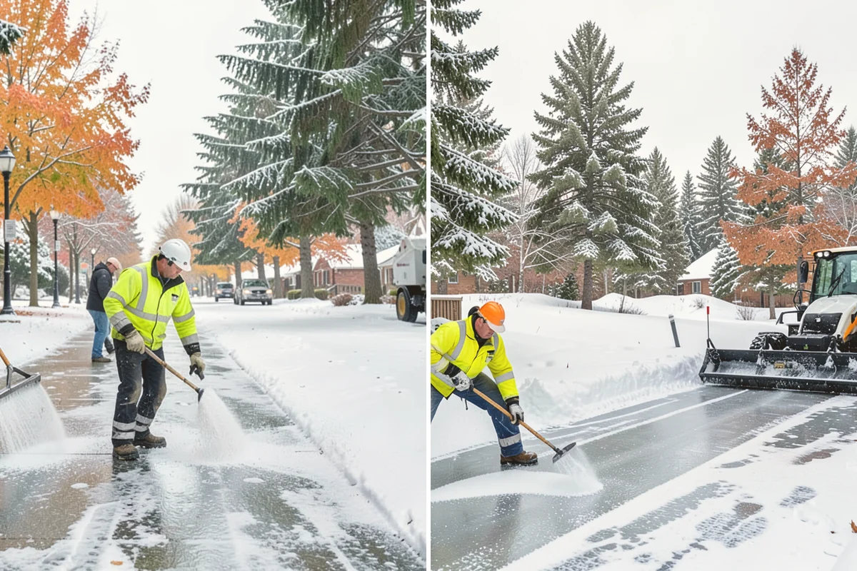 Parking Lot Snow Removal in Algona, King County, WA - We assess lot layout and problem areas before the season