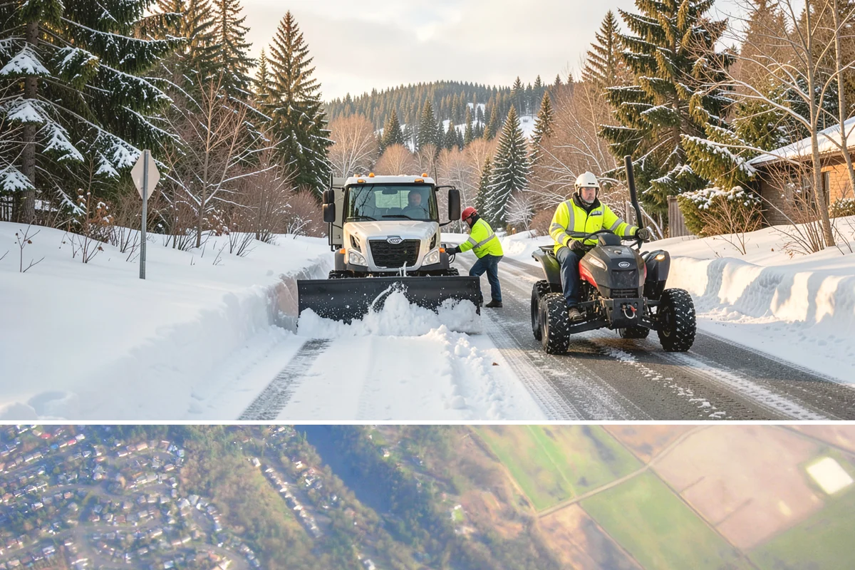 Parking Lot Snow Removal in Algona, King County, WA - Schedule coverage from late fall through early spring when convergence-zone snow can hit the lowlands.